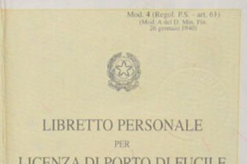 Informativa - porto d'armi uso caccia